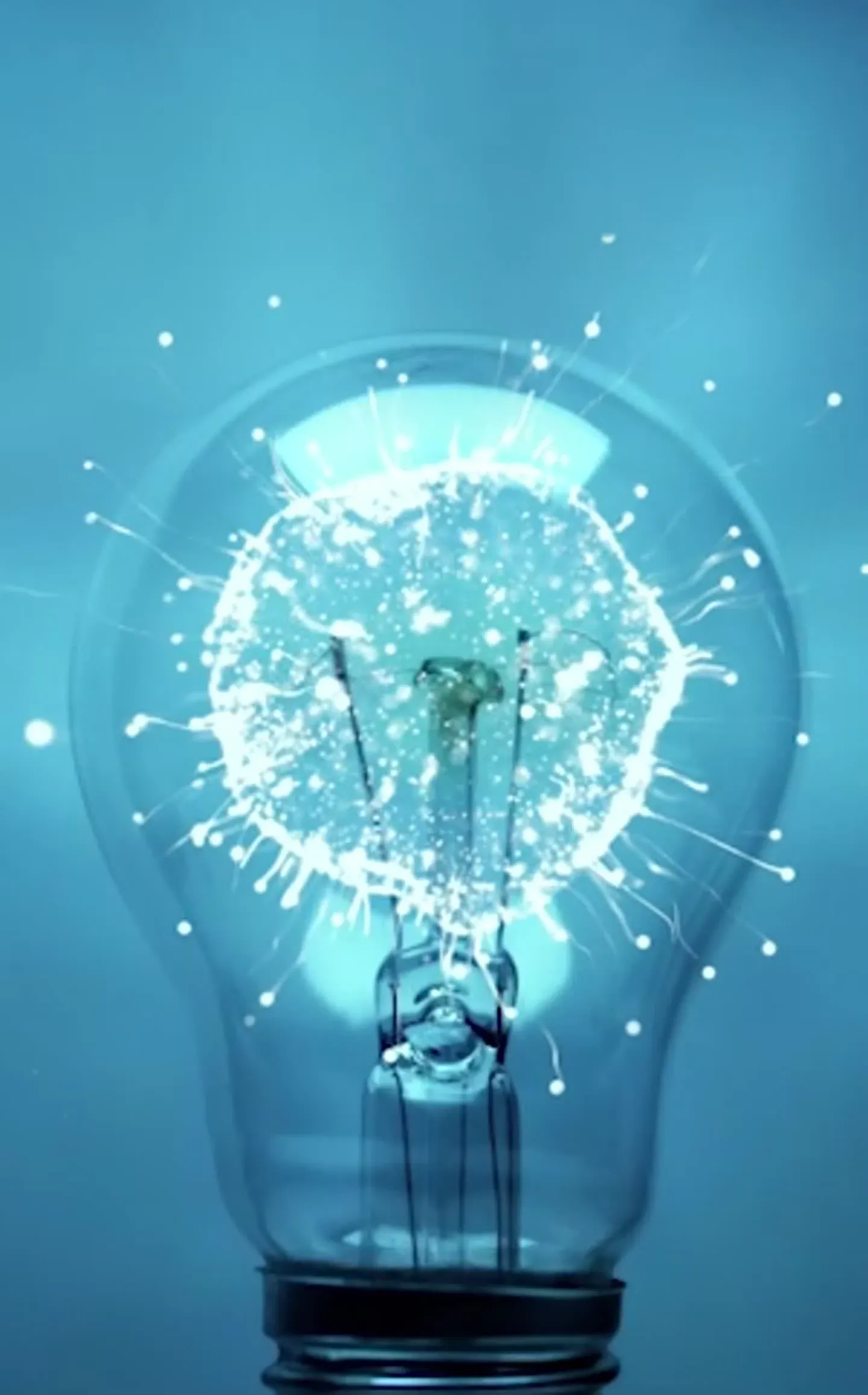 Ideeea video project page portfolio light bulb