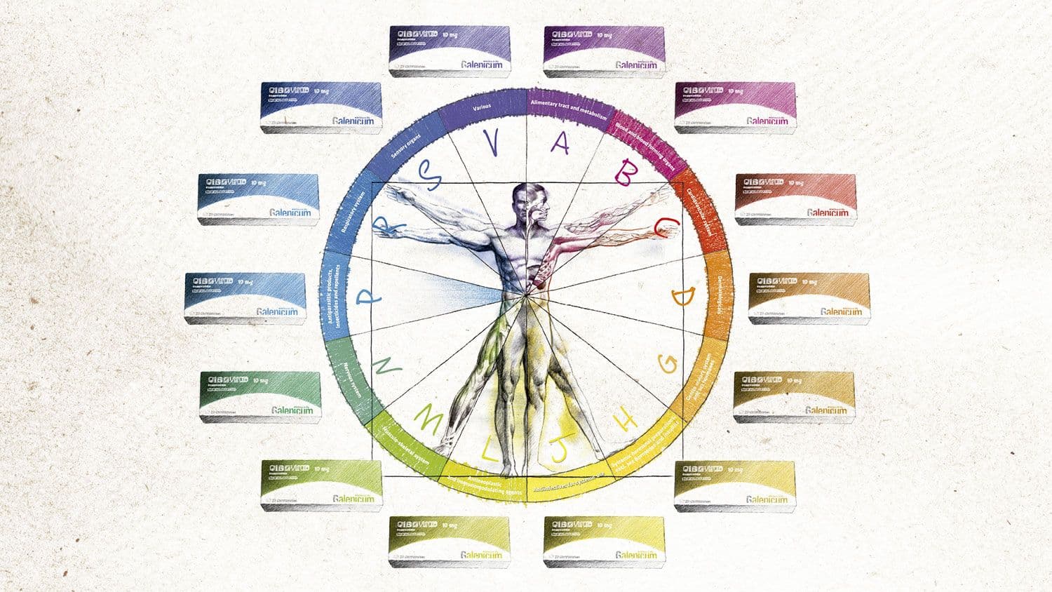 Packs color wheel